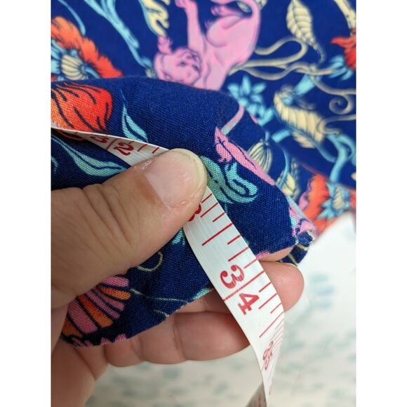 Monki Wide Leg Palazzo Pants Cropped Length Monkey Floral Jungle Womens XXS - Picture 8 of 9